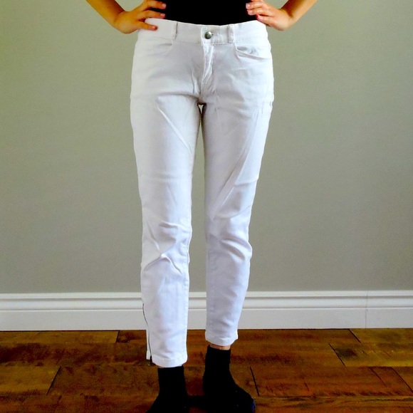 Jacob Mid-Rise Cropped Jeans with Zipper Opening at the Ankles, Size 27 - Picture 1 of 11